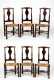 Set of Six Dominy Style Queen Anne Side Chairs
