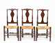 Set of Six Dominy Style Queen Anne Side Chairs