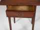 New England Hepplewhite One Drawer Stand in Old Red Paint