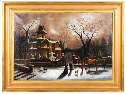 "Christmas Eve 1862" Oil Painting