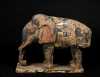 Asian Carved and Painted Elephant Figure