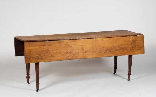 19thC Painted Sheraton Six Foot Harvest Table