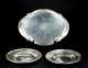 Three Sterling Silver Serving Trays
