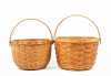 Two Swing Handled Baskets