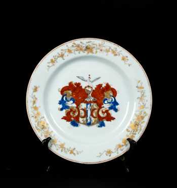 Chinese Export Dutch Market Armorial Plate