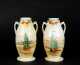 Pair of "Nippon" Decorated Vases