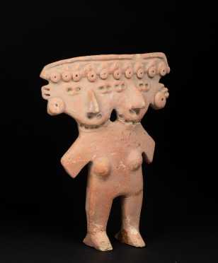A Pre Columbian Michoacan Double-Face Flat Figure *AVAILABLE FOR REASONABLE OFFERS*