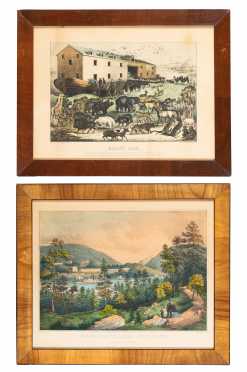 Two Currier and Ives Colored Prints