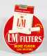 "L & M" Filter Cigarette Enamel on Tin Advertising Sign
