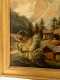 Mary Grennan Oxford OH, Primitive American Mountain Landscape Painting