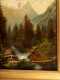 Mary Grennan Oxford OH, Primitive American Mountain Landscape Painting