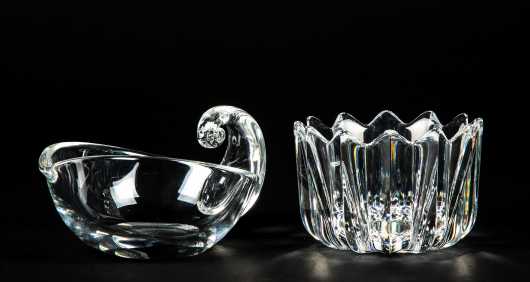 "Steuben" and "Orrefors" Glass Pieces
