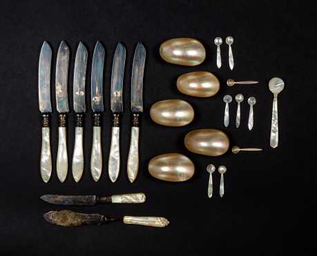 Miscellaneous Lot of Mother of Pearl Items