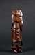 Japanese E20thC Inlaid Figural Wood Carving