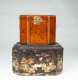 Two Chinese Export Octagonal Lacquer Decorated Boxes