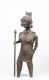 An Antique Pre Columbian Style Bronze Warrior Figure. Height: 26"