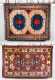 Two Caucasian Style Oriental Scatter Rugs