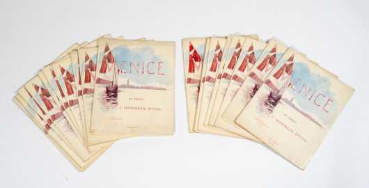 A Portfolio of 20 "Venice of Today" by F. Hopkins Smith, NY, Maryland (1838-1915) *AVAILABLE FOR REASONABLE OFFER*