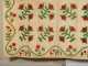 Signed and Dated Applique Floral Quilt
