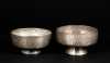 Two Silver on Copper Syrian Decorated Bowls