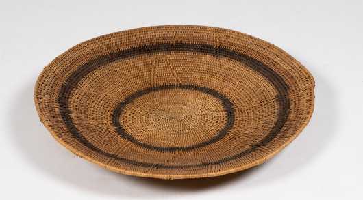 African Woven Basket Tray