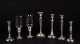 Large Lot of Sterling Silver Weighted Candlesticks