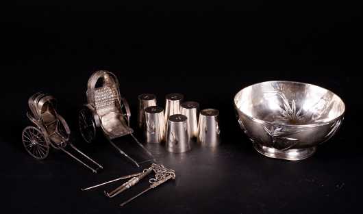 Chinese Export Silver Miscellaneous Lot of Items