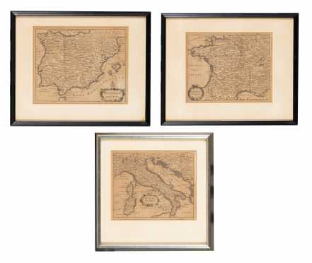 C1755 Maps of Italia, Hispana, Gallia
