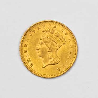 1862 $1 Gold