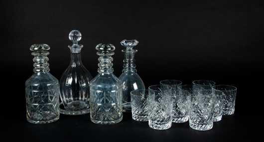Cut Crystal Decanters and Tumblers