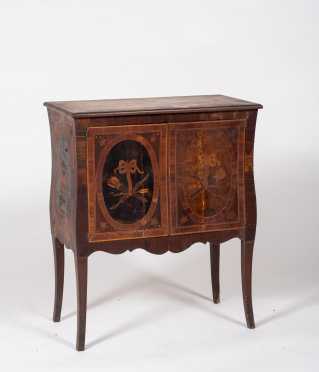 French Style Marquetry Inlaid Cabinet