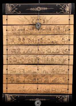 "Bali" Traditional Calendar Etched on Bamboo