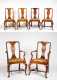 Set of Six Queen Anne Style Mahogany Dining Chairs