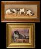 Two Primitive Paintings of Dogs