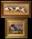 Two Primitive Paintings of Dogs