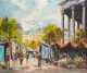 Corin, 20thC, Oil on Canvas Painting of a Market Scene