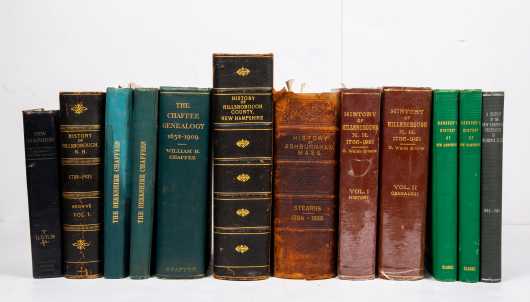 Lot of Town and County History Books and Chaffee Genealogy, History of NH