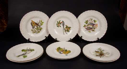 Set of Nine Alfred Meakin England II "Audubon Plates"