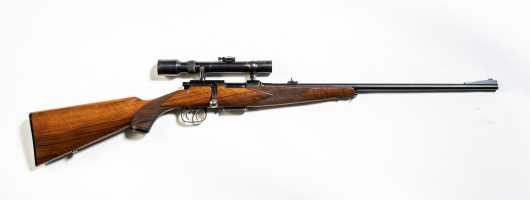 Ziegenhan & Sohn (Zi-Di) Very Nice Bolt Action .22 Hornet Rifle (5.6x35mm) with A. Jacken Kroll Scope in Claw Mounts