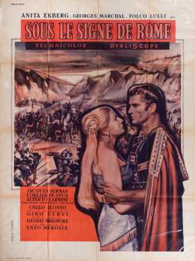 French Movie Poster "Sous Le Signe De Rome"