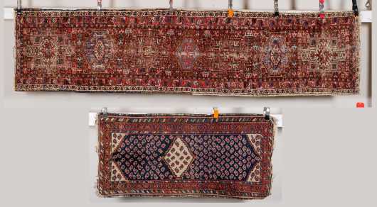 Two Worn Older Oriental Rugs