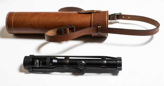 As New Schmidt & Bender 1.25 - 4 X 20 Variable Telescopic Sight in High Quality Hand Stitched Leather Case