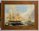 19thC American School Painting "UNCAS" Whaling off Cape of Good Hope