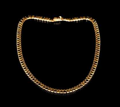 Tri-Color 18K Gold Necklace