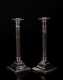 Pair of Classical Style Silver Plated Candlesticks