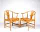 P.P. Mobler Design, Denmark, Hans J. Wegner Pair of Vintage Chairs