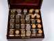 American Apothecary Traveling Mahogany Case- Complete