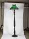 American E20thC Standing Lamp with Slag Glass Shade