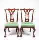 Set of Four Mahogany Philadelphia Style Dining Chairs