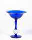 "Pairpoint" Blue Glass Compote